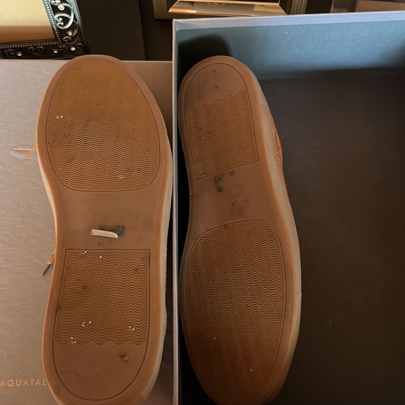 Aquatalia Tan Leather Sneaker - Picture 2 of 3
